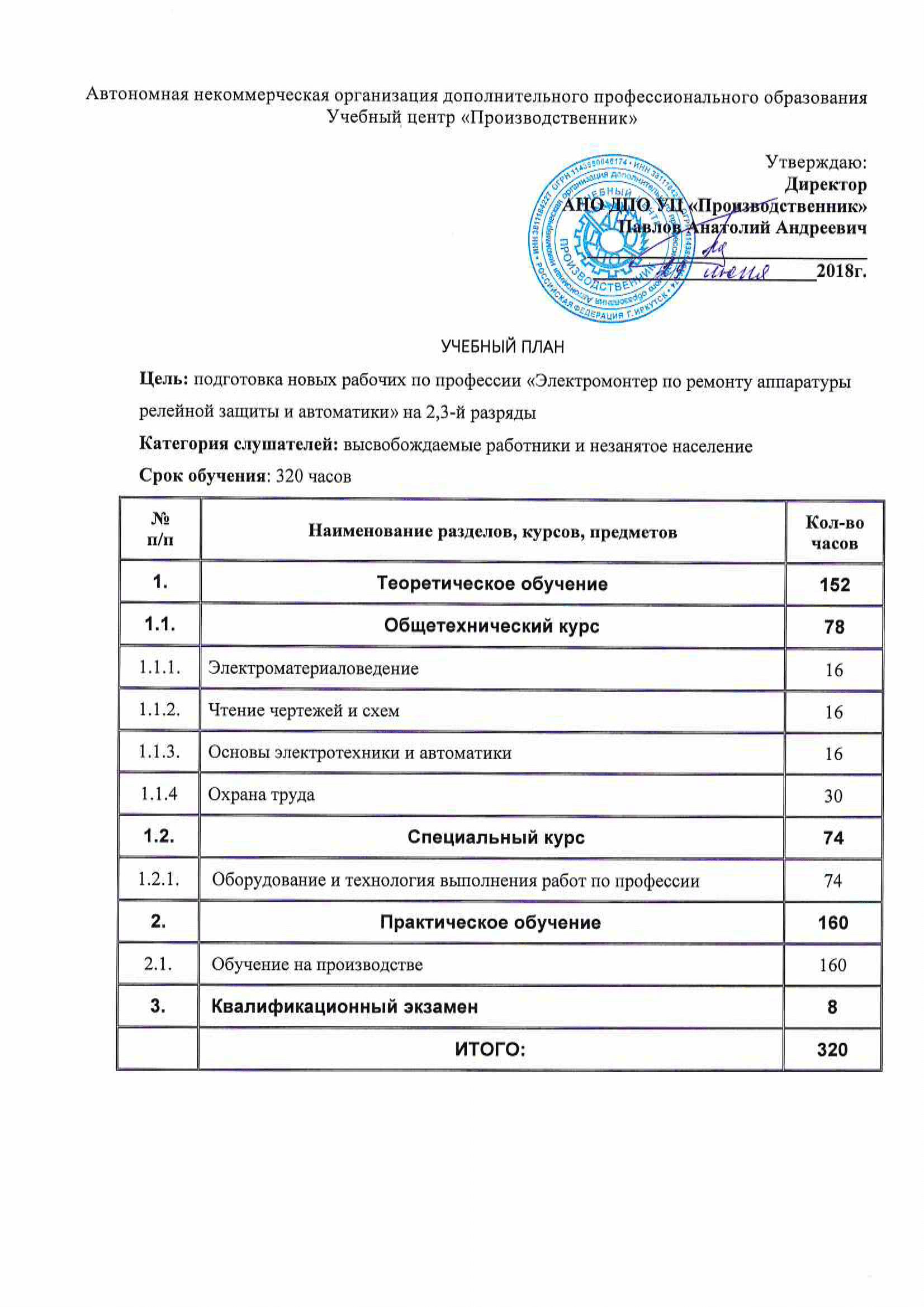 Монтажник оборудования связи учебный план